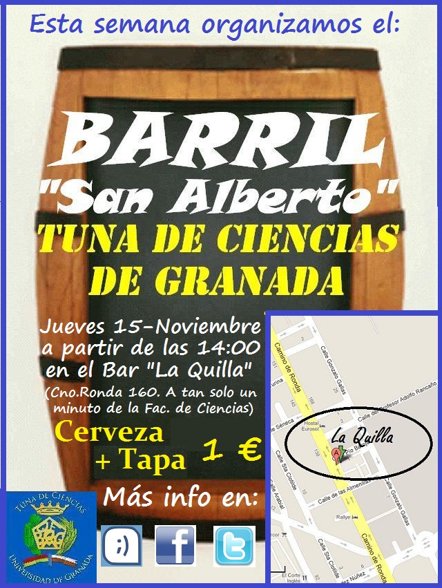 Tuna de Ciencias de Granada :: Barril de San Alberto 2012 Tuna de Ciencias de Granada :: Barril de San Alberto 2012