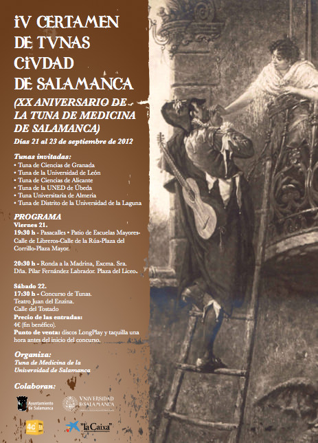 Tuna de Ciencias de Granada :: IV Certamen de Tunas Ciudad de Salamanca 2012 Tuna de Ciencias de Granada :: IV Certamen de Tunas Ciudad de Salamanca 2012